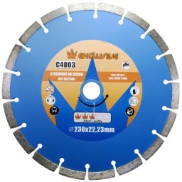 Disc diamantat, beton, taiere uscata, 230 mm/22.23 mm, Richmann Exclusive GartenVIP DiyLine