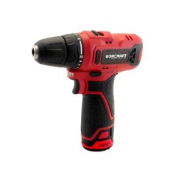 Masina de gaurit, insurubat (bormasina), cu acumulator 1.5 Ah, incarcator 12 V Li-ion, trusa cu varfuri si burghie, mandrina automata 0.8-10 mm, Worcraft GartenVIP DiyLine