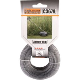 Fir rezerva cositoare, trimmer, DUO, tip stea, 3 mm x 15 m, Richmann Exclusive GartenVIP DiyLine