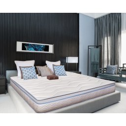 Saltea Ortopedica Green Future Arctic Gel 180x200 cm, 7 zone, memory foam, medie/tare, 21 cm, anatomica, husa detasabila, lavabila, antialergica