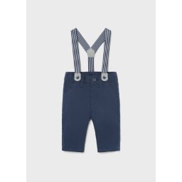 Pantaloni Mayoral lungi cu bretele True Navy