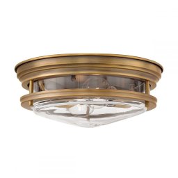 Plafoniera Hadrian, bronz periat, 2 x E27, D:30,5 cm, QN-HADRIAN-FS-BR-CLEAR