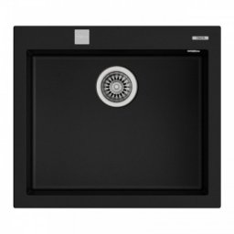 Chiuveta Teka Foursquare 50.40 TG, Tegranit, 1 cuva , Negru