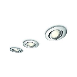 Philips 59902/11/PN - SET 3x Lampă încastrată baie ROOTS 1xGU10/35W