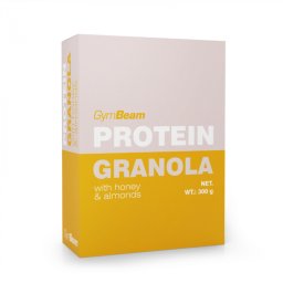 GymBeam Granola proteică cu miere și migdale 300 g