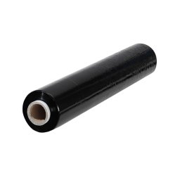Folie stretch neagra 500 x 50 x 23 pentru paletizare, protectie vizuala si securizarea marfurilor