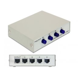 Switch Ethernet RJ45 10/100 Mb/s 4 Porturi manual, Delock 87588