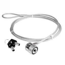 Cablu antifurt laptop cu cheie, metal, Logilink NBS003