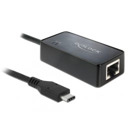 Adaptor SuperSpeed USB (USB 3.1, Gen 1) USB tip C la Gigabit LAN, Delock 62642