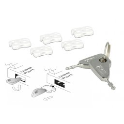 Sistem pentru blocarea portului USB-A, Delock 20648