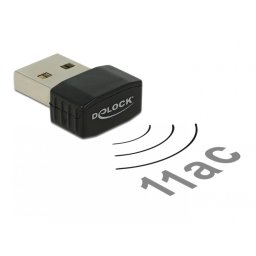 Placa retea USB 2.0 Dual Band WLAN ac/a/b/g/n 433 Mbps, Delock 12461