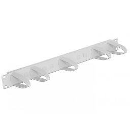 Organizator de cabluri 19"/1U cu inele orizontale/verticale universal gri, Delock 43346