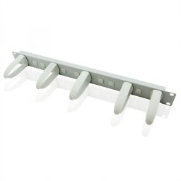 Organizator pentru cabinet 19" 1U cu inele verticale/orizontale gri, Value 26.99.0345