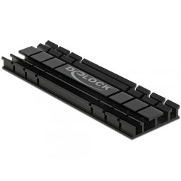 Cooler (ventilator) flat 70 mm din aluminiu pentru SSD M.2, Delock 18285