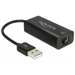 Adaptor USB 2.0 la retea LAN 10/100 Mbps, Delock 62595