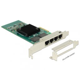 PCI Express la 4 x Gigabit LAN chipset Intel i350, Delock 89946