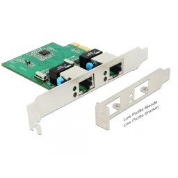 PCI Express cu 2 x Gigabit LAN, Delock 89999