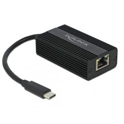 Adaptor USB-C la Gigabit LAN Realtek 2.5 Gb/s, Delock 65990