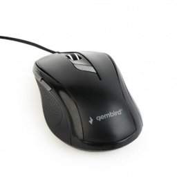 Mouse optic USB 6 butoane Negru, Gembird MUS-6B-01