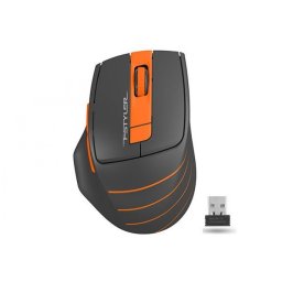 Mouse wireless A4Tech Fstyler Negru/Orange, FG30 Orange