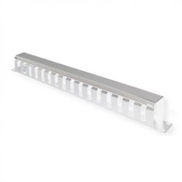 Front Panel 19" 1U cu organizator pentru cabluri 40x40mm RAL7035 Gri deschis, Value 26.99.0301