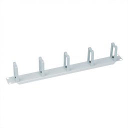 Organizator cablu 19" 1U 5 inele vertical/orizontal RAL7035 Gri deschis, Value 26.99.0311