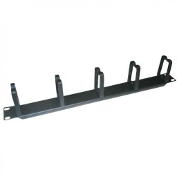 Organizator cablu 19" 1U 5 inele vertical/orizontal RAL7035 Negru, Value 26.99.0312