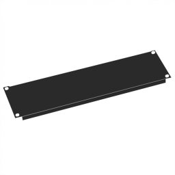 Panou masca metalic 19" 3U RAL9005 Negru, Value 26.99.0300