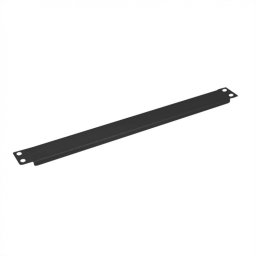 Panou masca metalic 19" 1U RAL9005 Negru, Value 26.99.0298
