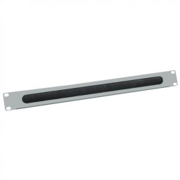 Panou cabluri cu perii ghidaj 19" 1U RAL7035 Gri deschis, Value 26.99.0313