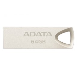 Stick USB 2.0 64GB aliaj zinc, rezistent la apa/praf/socuri Gold Crom, ADATA