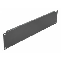 Panou masca metalic 19" 2U Negru, Delock 66290