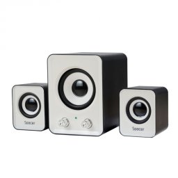Boxe 2.1 RMS 11W cu alimentare USB Negru&Alb, Spacer SPB-807