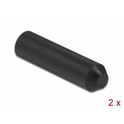 Set 2 buc capace termocontractabile pentru sigilarea cablurilor 70 x 16 mm Negru, Delock 19762