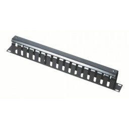 Organizator cabluri pentru cabinet 1U 19" Negru, Gembird 19C-CM2