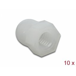 Set 10 buc protectii impotriva vremii/coroziunii pentru surub M5 Alb, Delock 60235