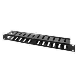 Organizator cabluri pentru cabinet 1U 19" Negru, Logilink ORCC01B