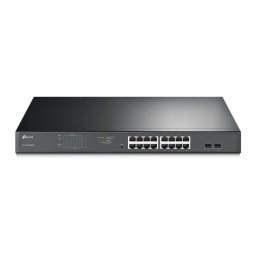 Switch JetStream 16 porturi Gigabit Easy Smart PoE+ si 2 SFP Slot, TP-LINK TL-SG1218MPE