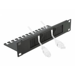 Organizator cabluri 10" 1U pentru cabinet cu suport, Delock 66483