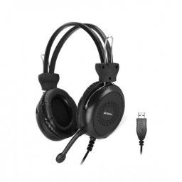 Casti cu microfon USB 2m Negru, A4TECH HU-30