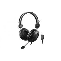 Casti cu microfon USB 2m Negru, A4TECH HU-35