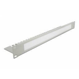 Organizator cabluri 19" 1U pentru cabinet cu suport Gri, Delock 66538