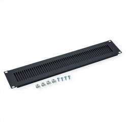 Panou ventilat 2U pentru cabinet 19" Negru, Value 26.99.0320