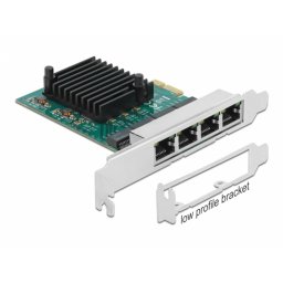 Placa PCI Express la 4 x Gigabit LAN RTL8111F, Delock 89025