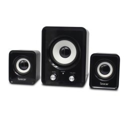 Boxe 2.1 RMS 11W cu alimentare USB Negru, Spacer SPB-807-BK