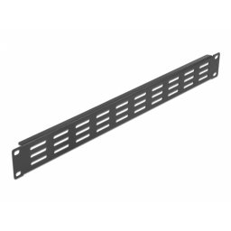 Panou 19" 1U cu fante de ventilatie orizontale Negru, Delock 66679