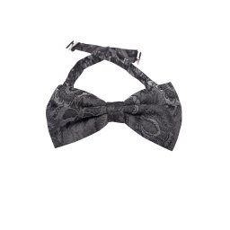 Papion lana Gentlemen`s Corner - Gri Inchis Floral - NOU!