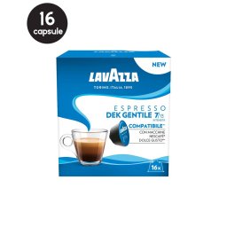 16 Capsule Lavazza Espresso Dek Gentile - Compatibile Dolce Gusto