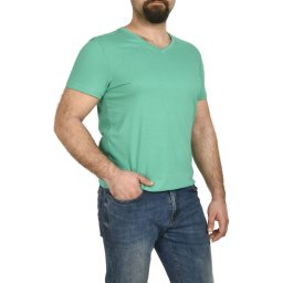 Tricou bumbac in anchior, Glo Story, verde (Marime tricou: M)