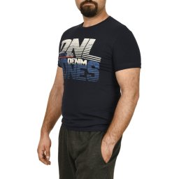 Tricou barbat cu imprimeu DNL DENIM, bleumarin (Marime tricou: M)